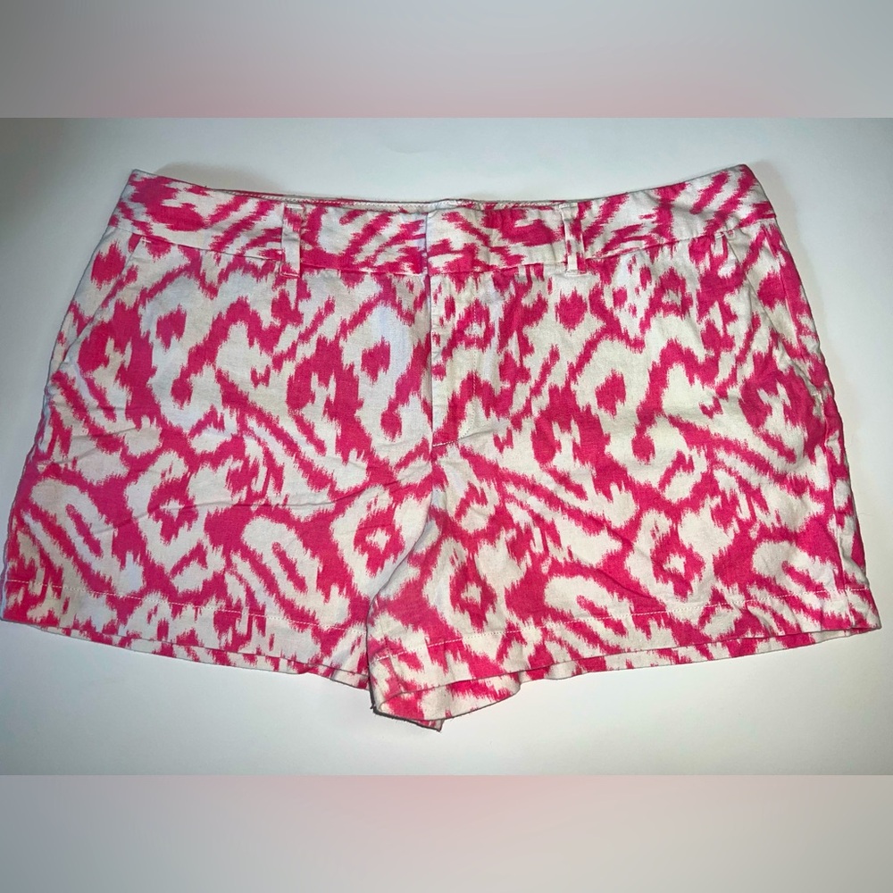 Loft Pink and White Shorts